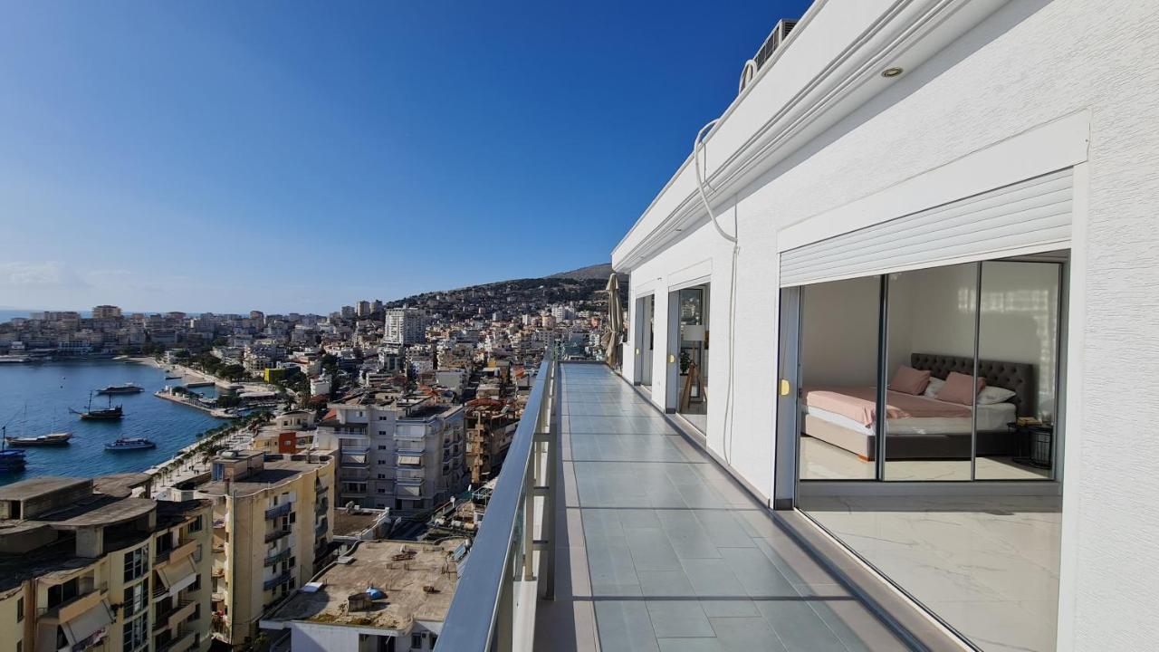 Apartamento Rocknest Sea View Penthouse Sarandë Exterior foto
