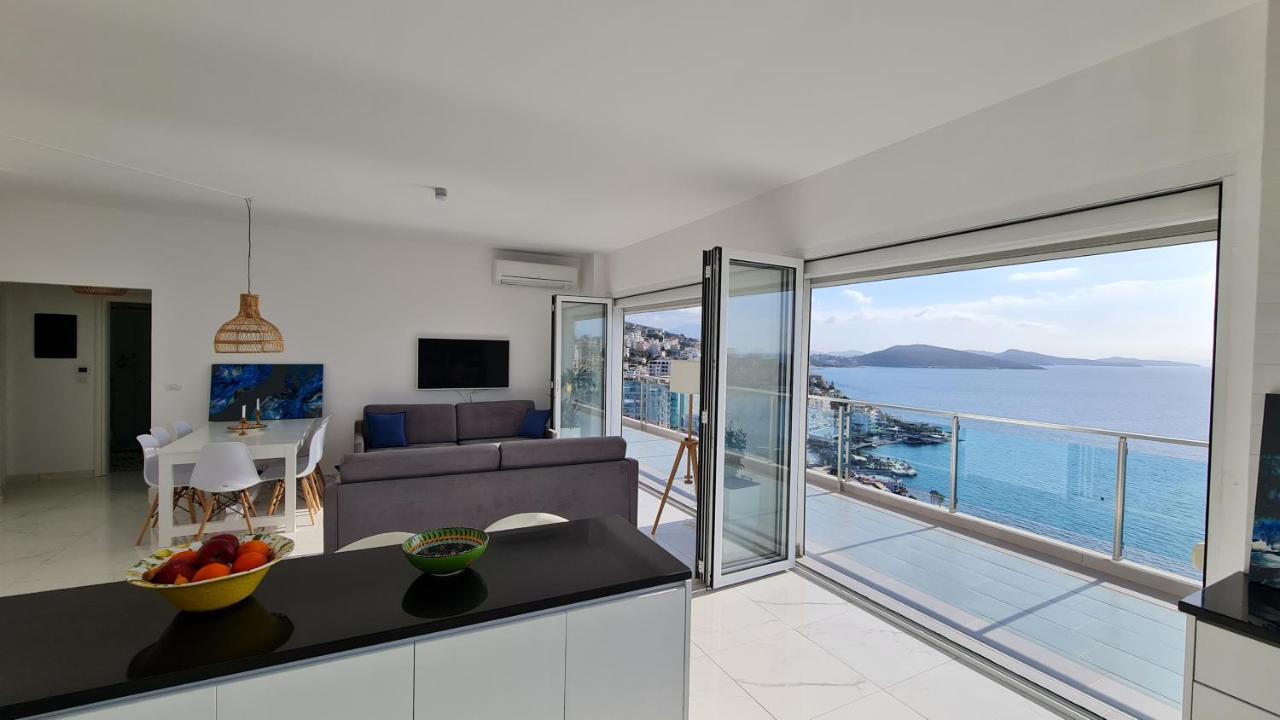 Apartamento Rocknest Sea View Penthouse Sarandë Exterior foto