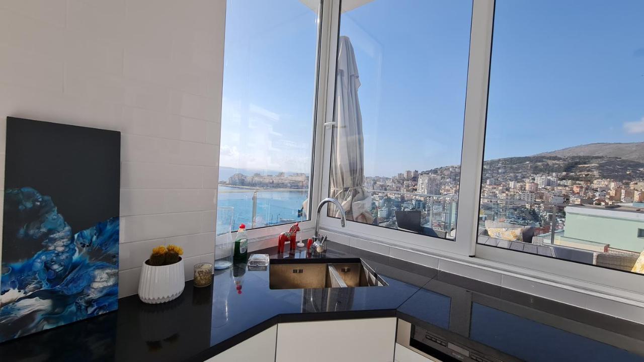 Apartamento Rocknest Sea View Penthouse Sarandë Exterior foto