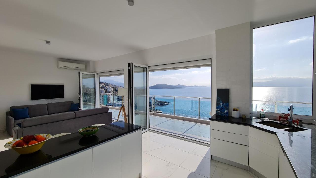 Apartamento Rocknest Sea View Penthouse Sarandë Exterior foto