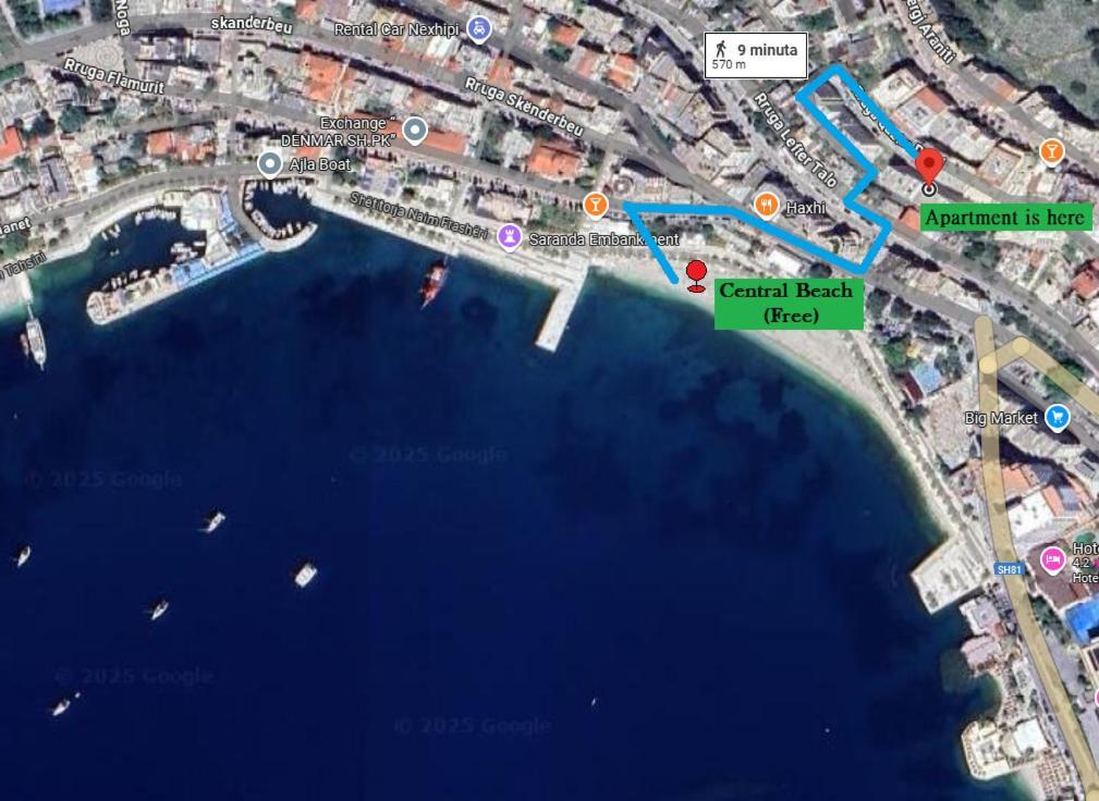Apartamento Rocknest Sea View Penthouse Sarandë Exterior foto